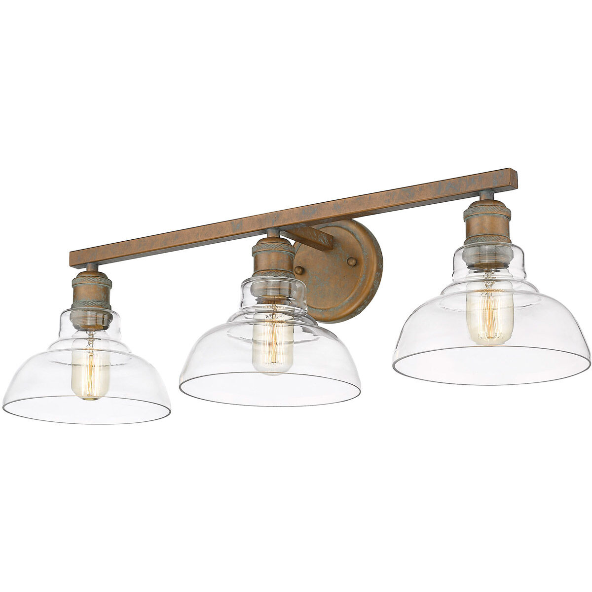 Copper bathroom vanity lights discount